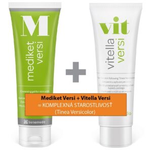 Dermatokozmetické gély Mediket Versi + Vitella Versi proti seborei a atopii